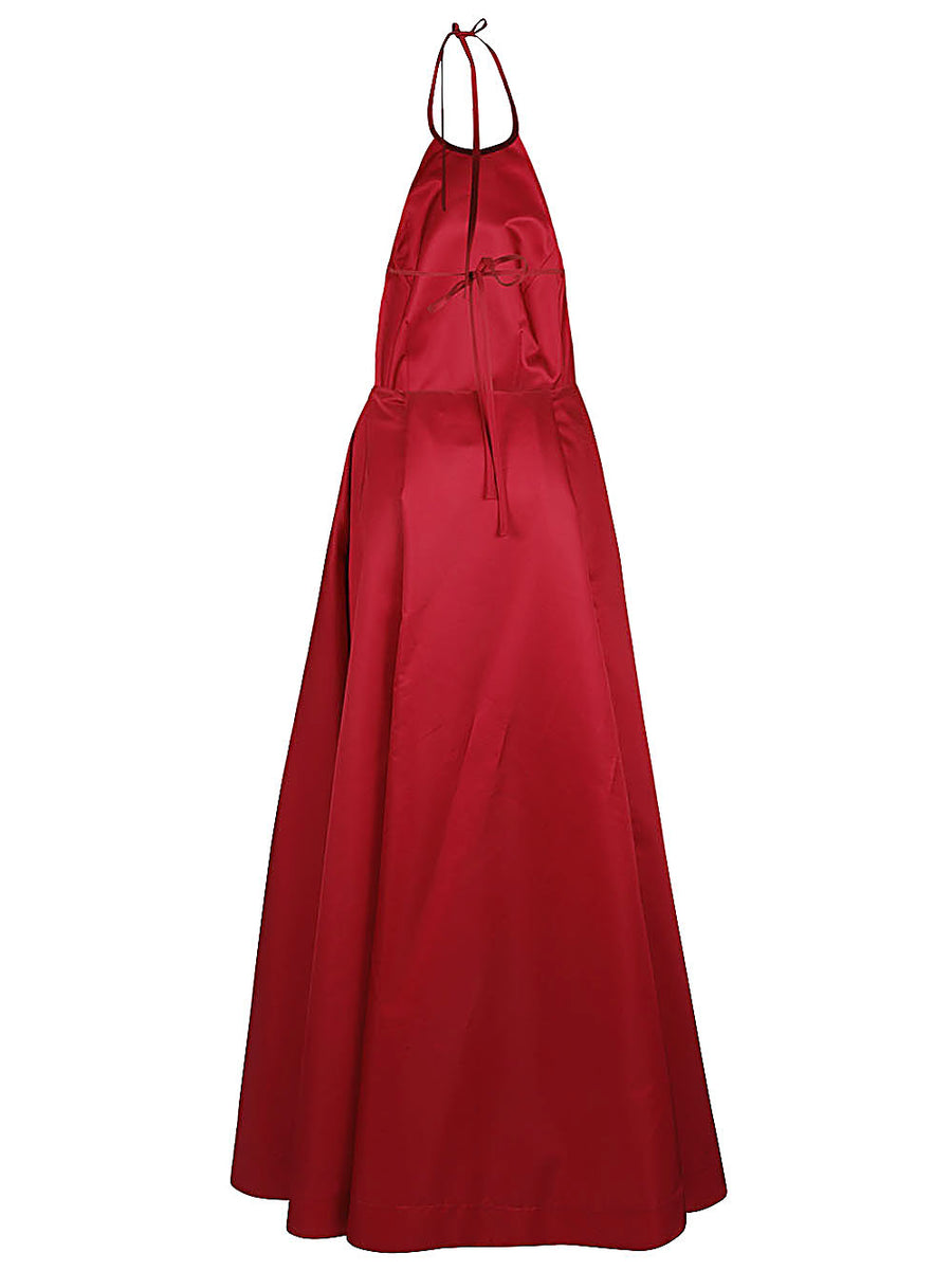Lavi Sleeveless Long Dress Red Elegant Silhouette For Women Versatile Day To Night Polyester Gown