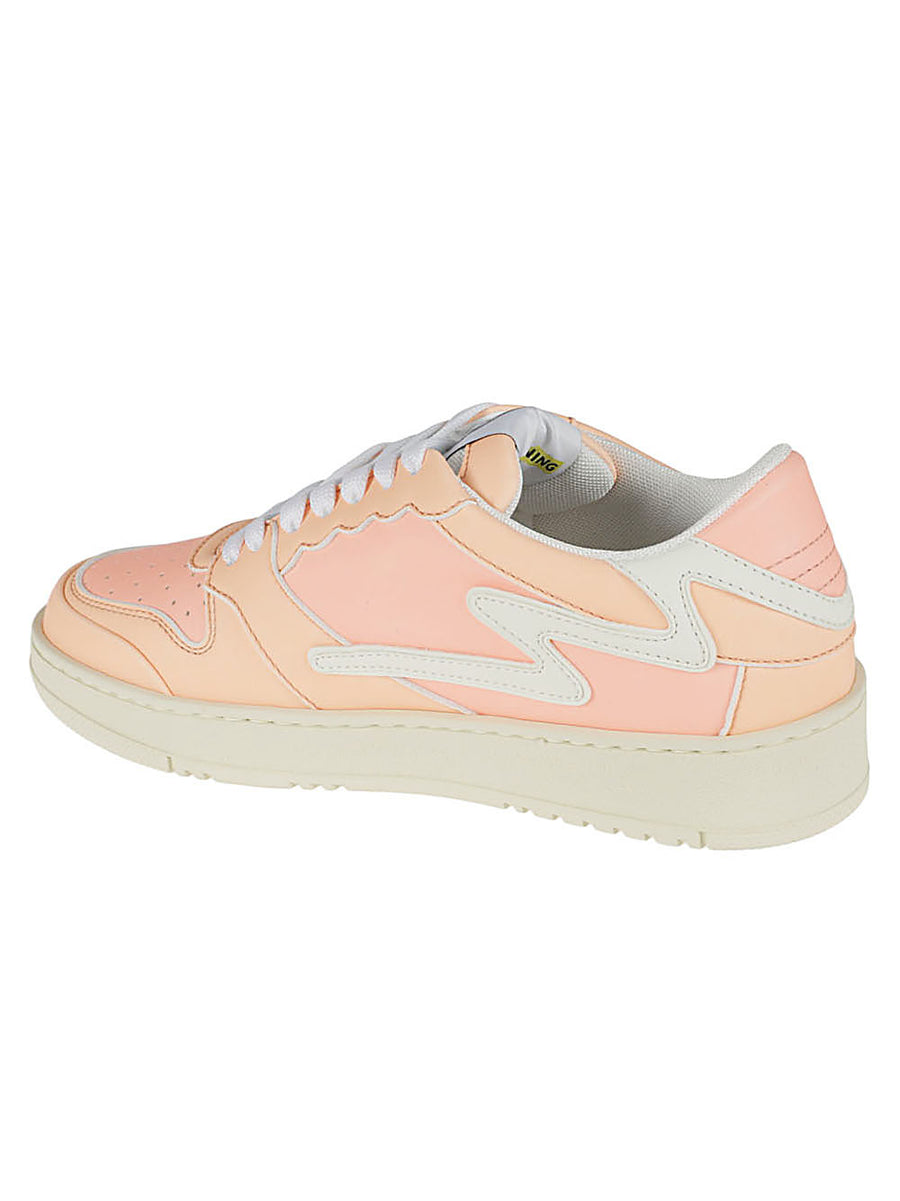 Metalgienchi ICX Low Leather Sneakers for Women Pink Calf Leather Upper Luxurious Everyday Dressy Casual