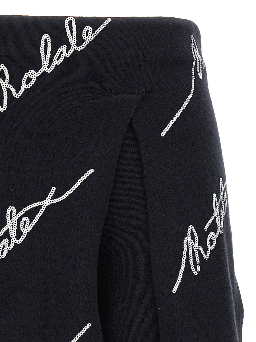 Rotate Birger Christensen Skort Sequin Logo Mini