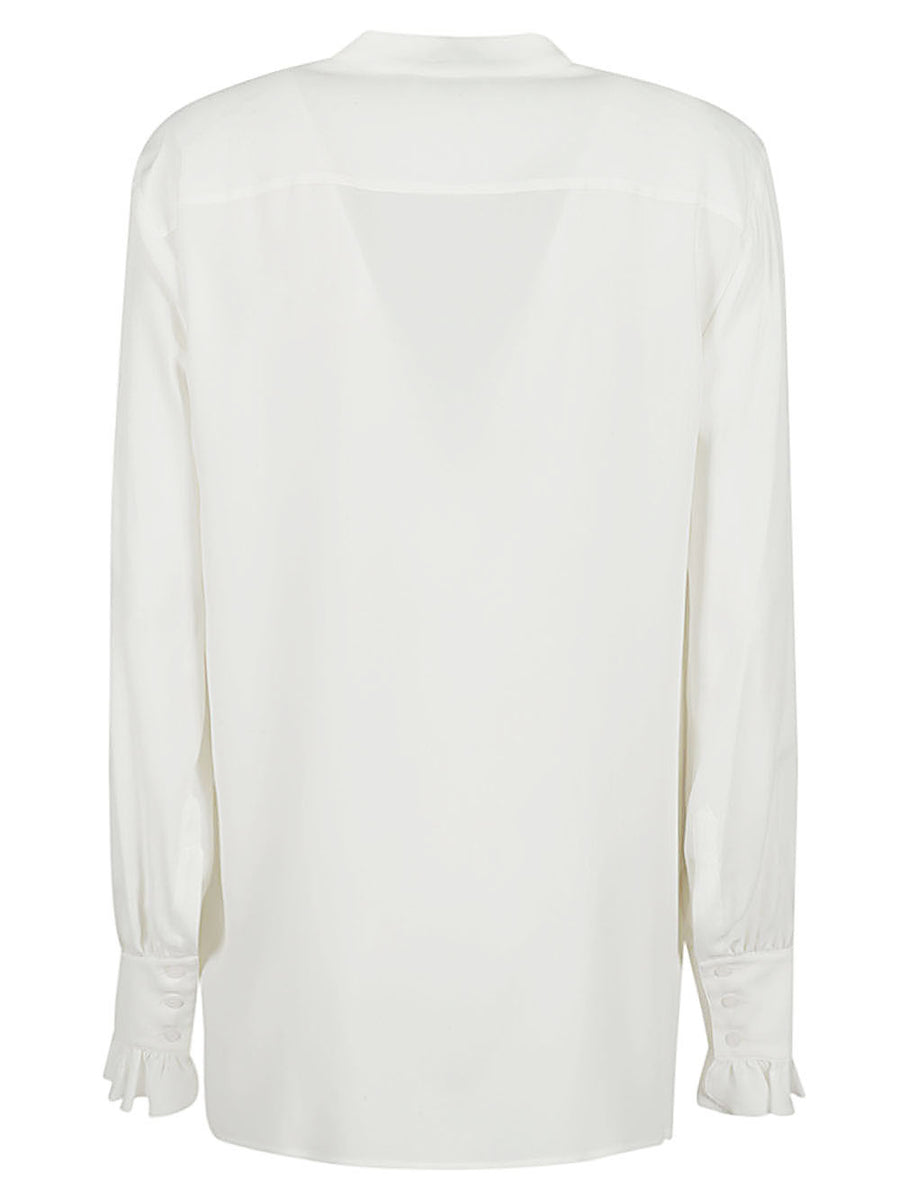 Seafarer Milly Ruched Silk Blend Shirt For Modern Women Chic Versatile Office To Evening Top