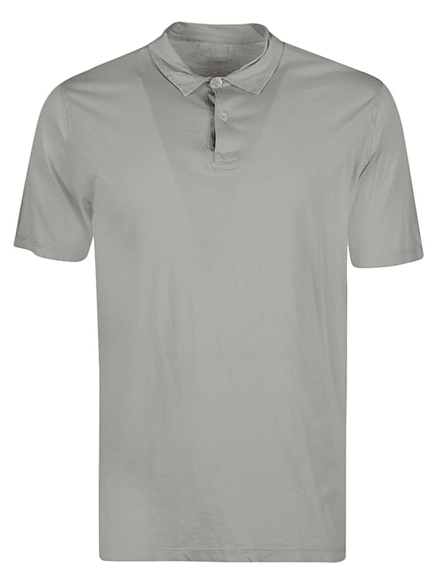 Hartford 100 Percent Cotton Polo Shirt For Men Grey Breathable Classic Everyday Essential