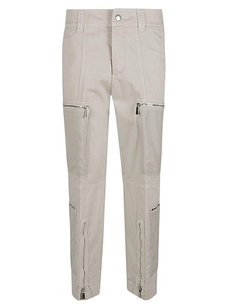 Seafarer Delta Zipped Trousers for Women, Premium Cotton Linen Blend with Silk Lining, Tailored Smart Casual