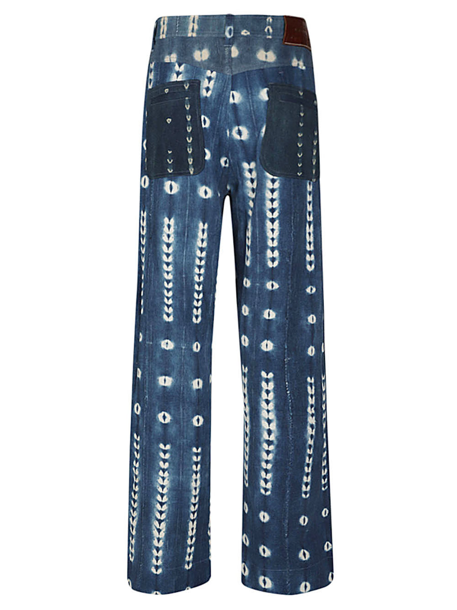 Wales Bonner Miles Tie Dye Denim Jeans For Modern Men Luxury Casual Statement Premium Craftsmanship
