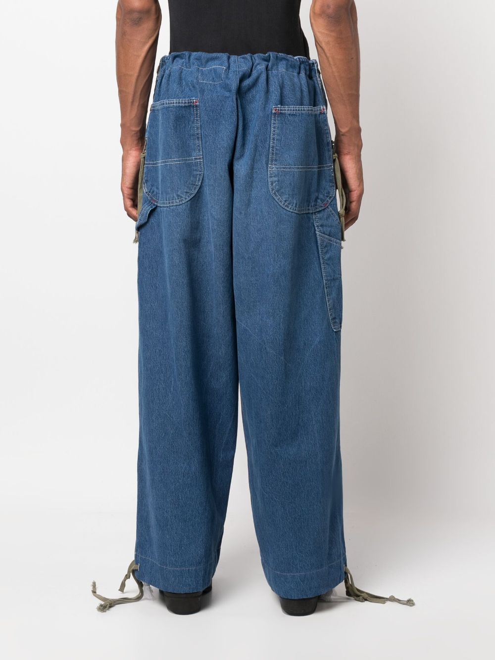 Greg Lauren Wide leg denim jeans