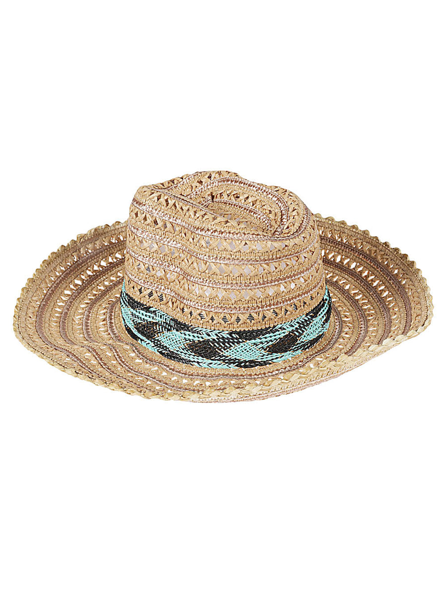 Exquisite J Raffia Sombrero Hat For Women Multicolor Sun Hat Beachwear Chic Lightweight