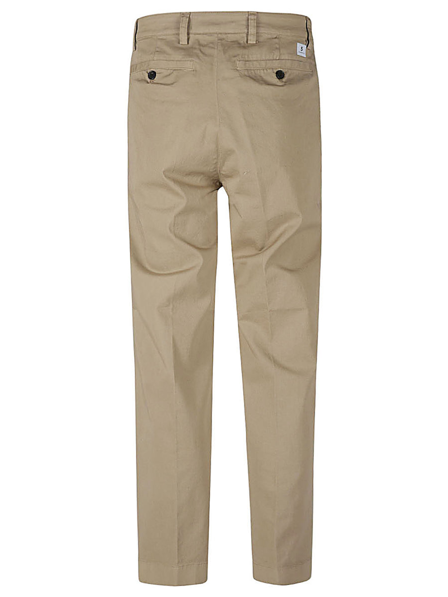 Department 5 Wide Leg Trousers For Men Beige Cotton Elastane Comfort And Versatility