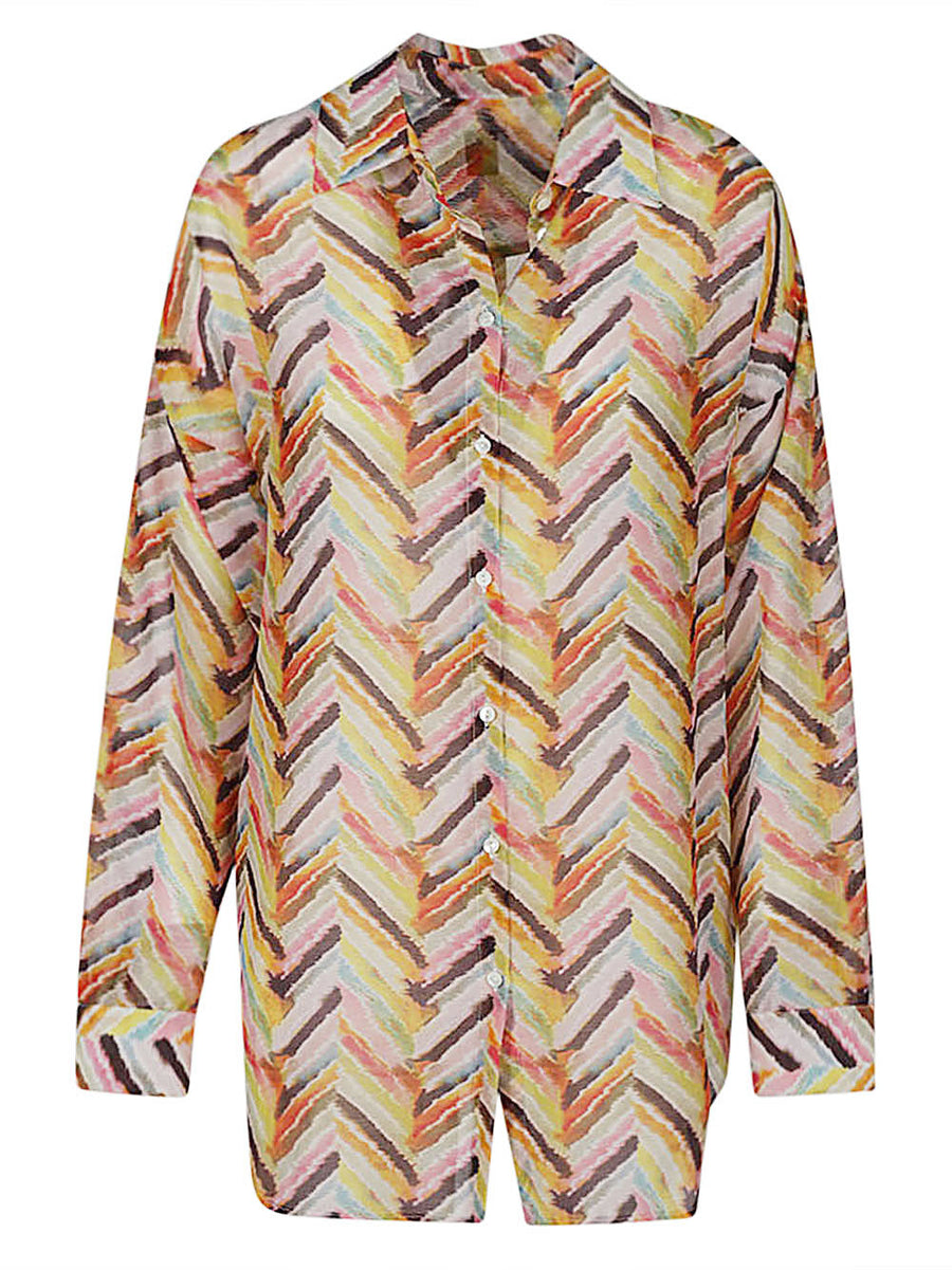 Feel Me Fab Noto Multicolor Printed Shirt For Women