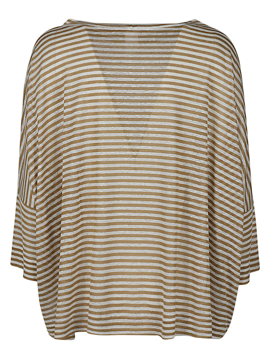 CZero Shirt Linen Striped Top For Women Lightweight Refined Style Breathable Linen Blend Everyday Wear