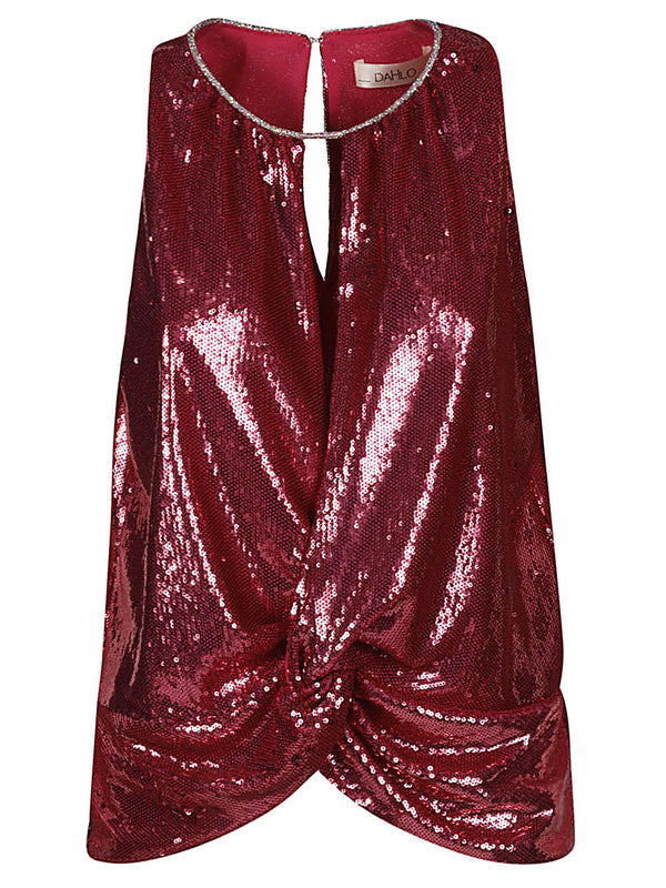 Dahlo Sequin cropped top