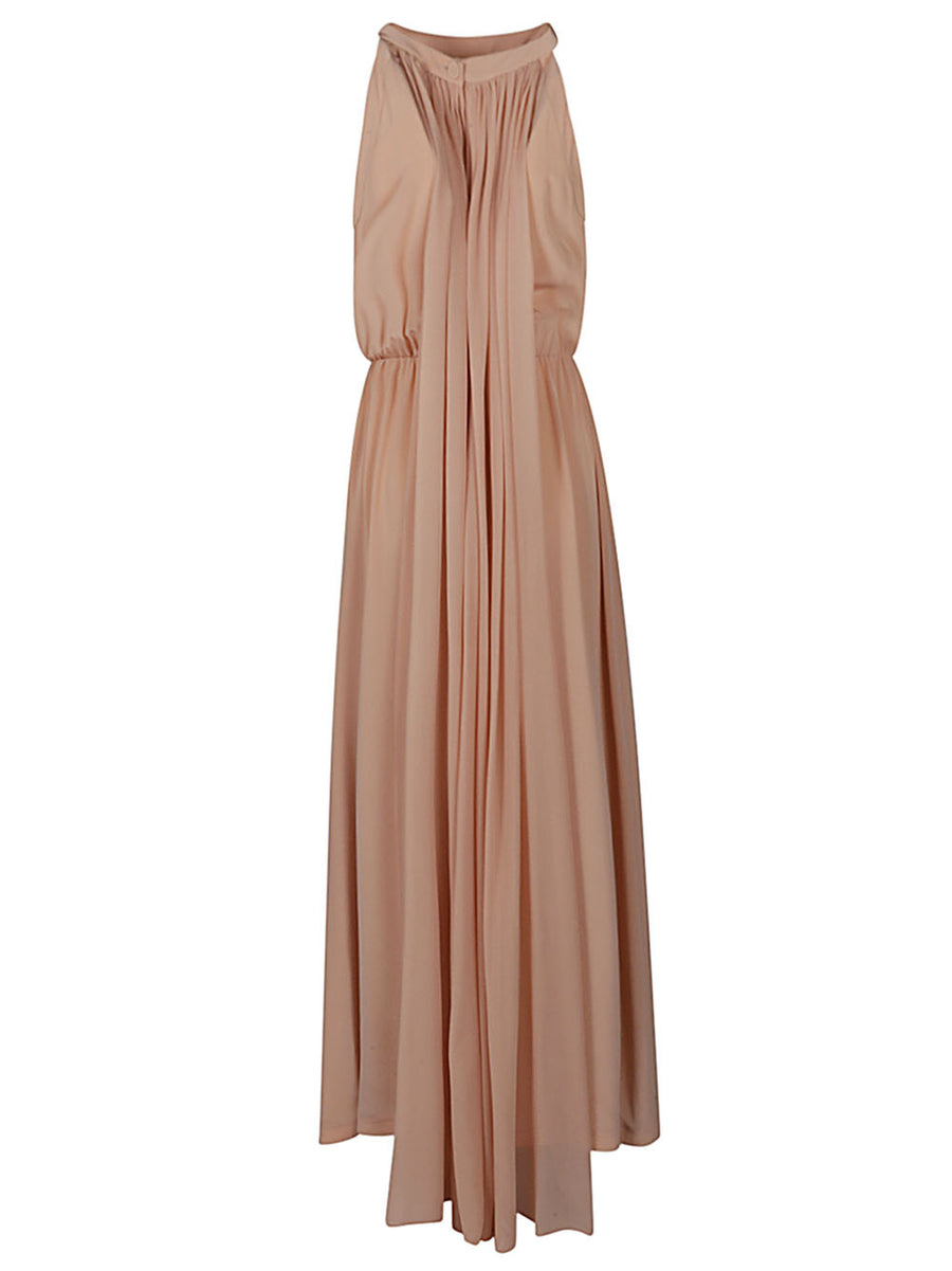 Crida Silk Long Dress Pink 100 Percent Silk Luxurious Versatile Daywear For Modern Women