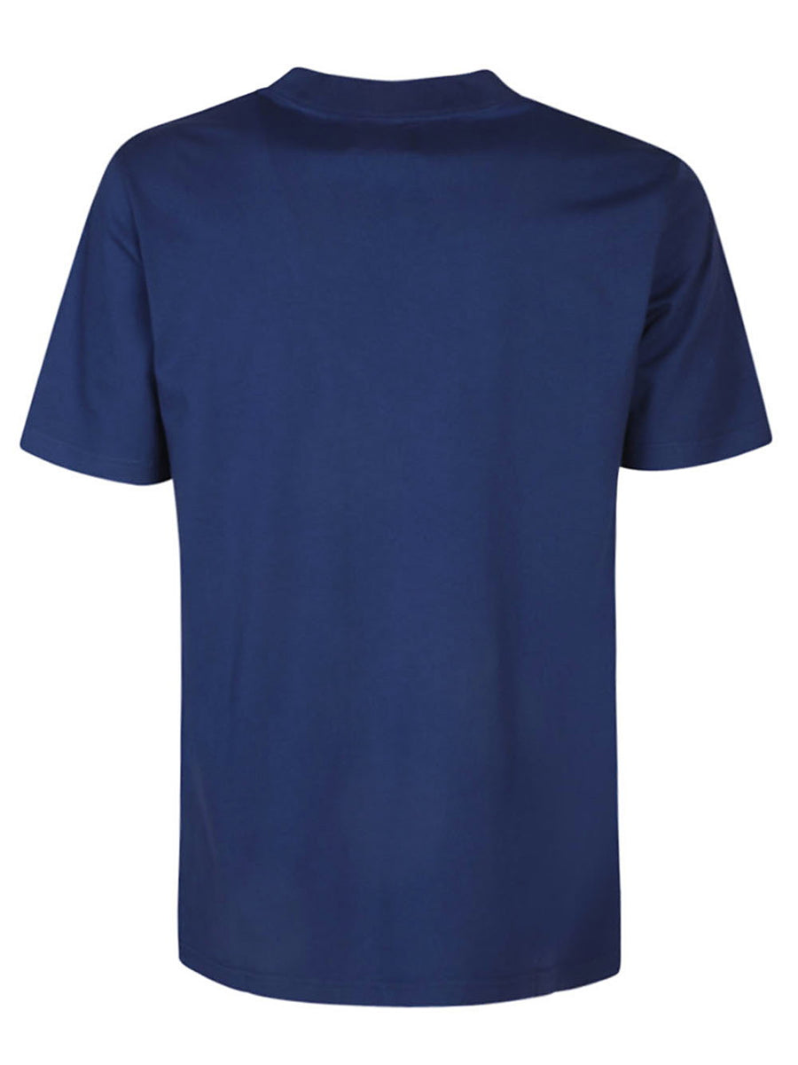 La Paz Organic Cotton T Shirt for Men in Blue Comfortable Everyday Topwear Essential