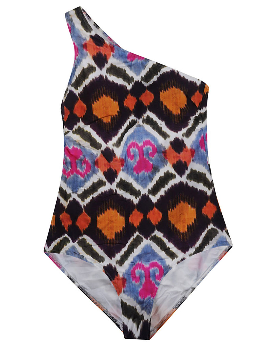 Feel Me Fab Cadaques Multicolor Printed One Piece Swimsuit For Women Vibrant True To Size Fit