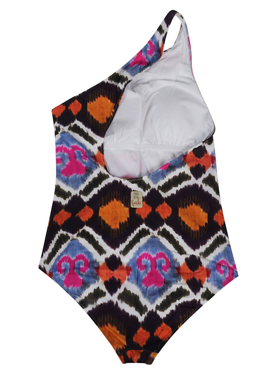 Feel Me Fab Cadaques Multicolor Printed One Piece Swimsuit For Women Vibrant True To Size Fit