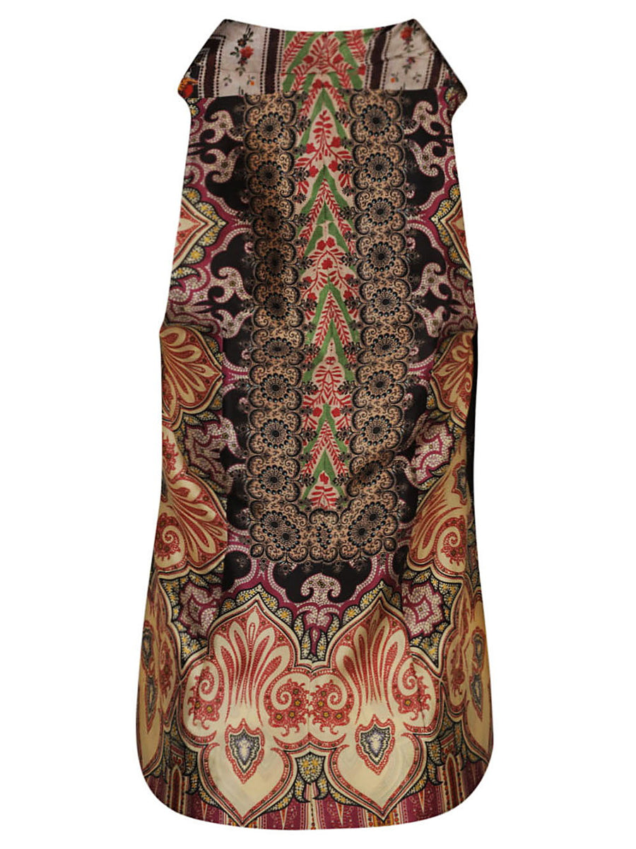 Seafarer Silk Wrap Shirt For Women Multicolor Print Versatile Dressy Top Ideal For Office