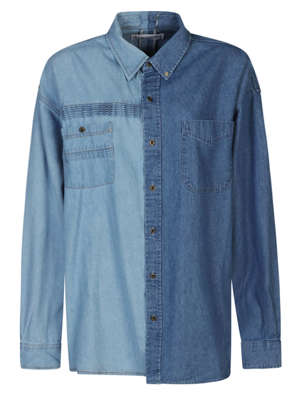 E.L.V. Denim Contrast denim shirt