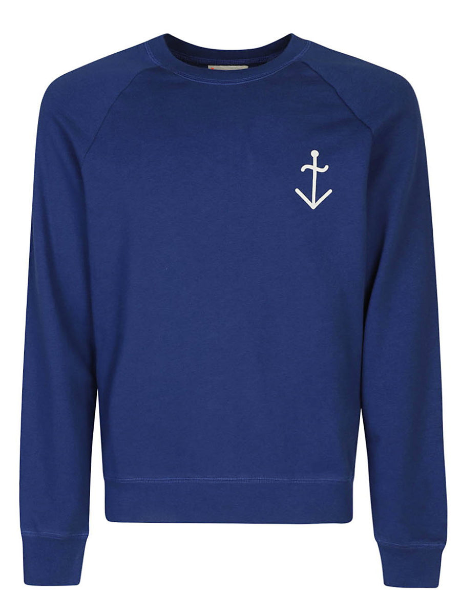 La Paz Organic Cotton Sweatshirt Logo Blue for Men, Everyday Comfort and Sustainable Style