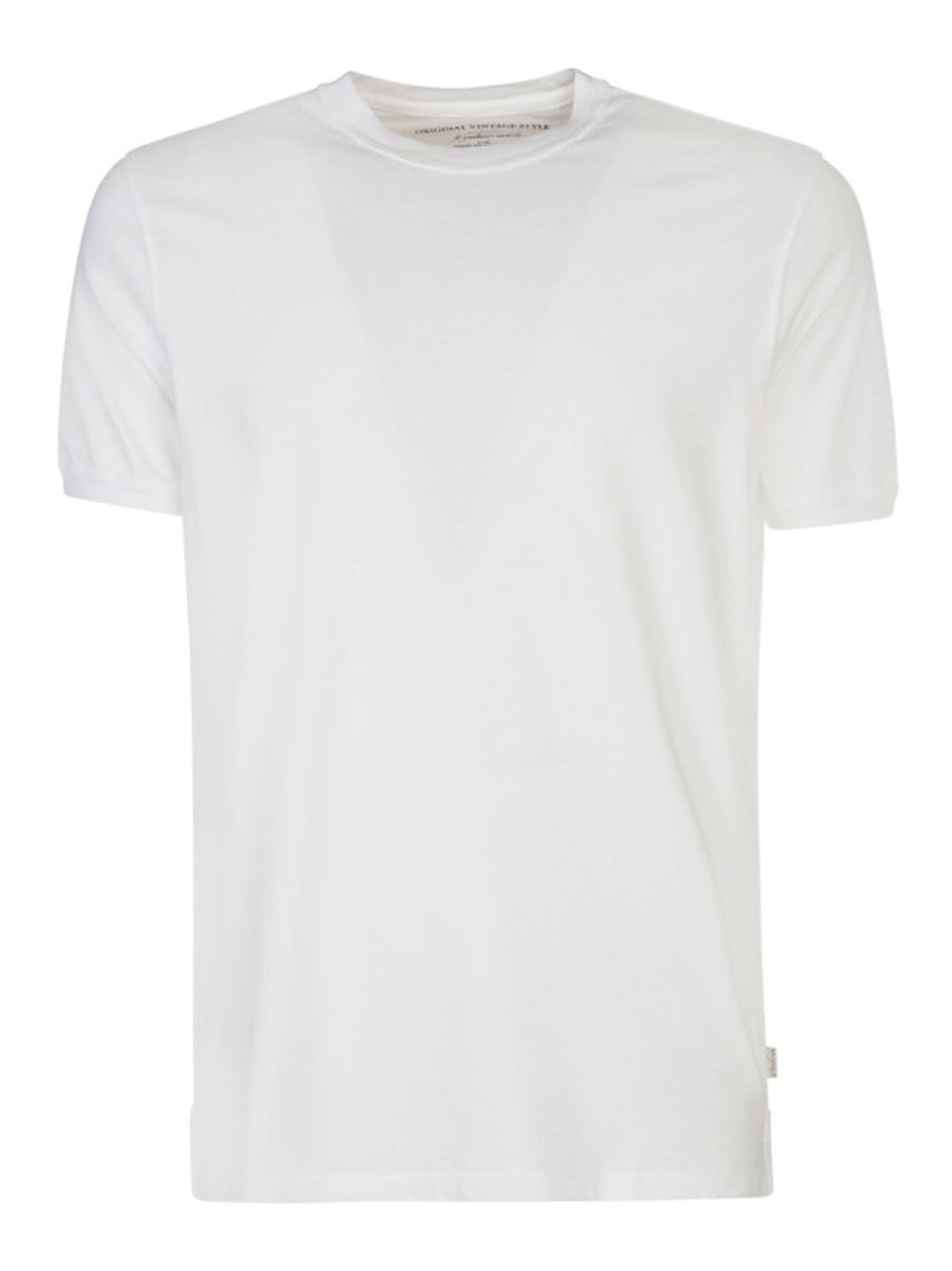 Original Vintage Piquet Cotton T Shirt For Men Timeless White Everyday Essential True To Size
