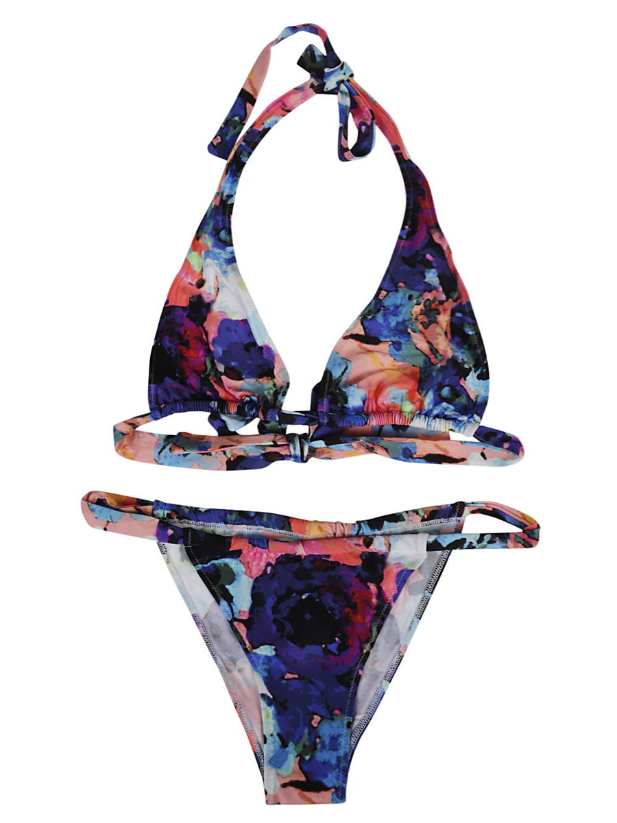 Feel Me Fab Miami Printed Bikini Set For Women Multicolor True To Size Sun Ready Now