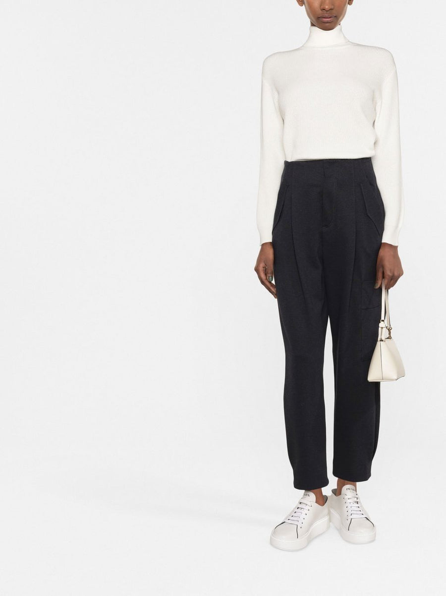 Brunello Cucinelli Roll Neck Virgin Wool Jumper for Women Quiet Luxury Knitwear Essentials