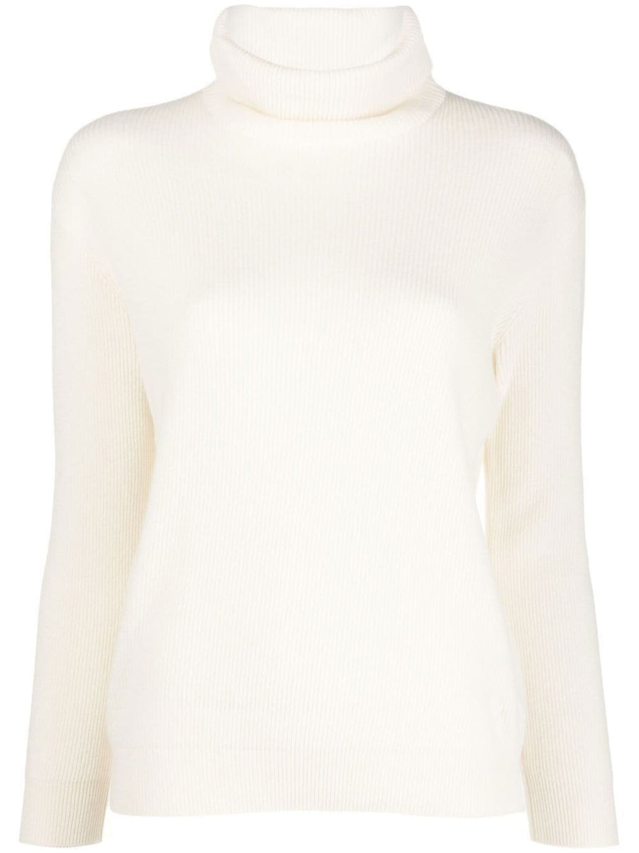 Brunello Cucinelli Roll Neck Virgin Wool Jumper for Women Quiet Luxury Knitwear Essentials