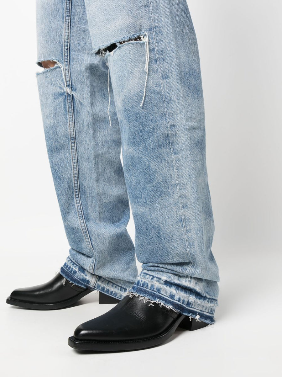 Cotton Citizen Women's Relaxed Fit Denim Jeans Black Cotton Blend 80 20 Effortless Comfort Long Straight Leg