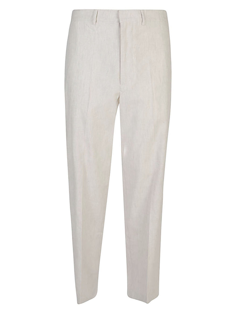 Department 5 Wide Leg Linen Cotton Elastane Blend Trousers For Men Breathable Lightweight Summer