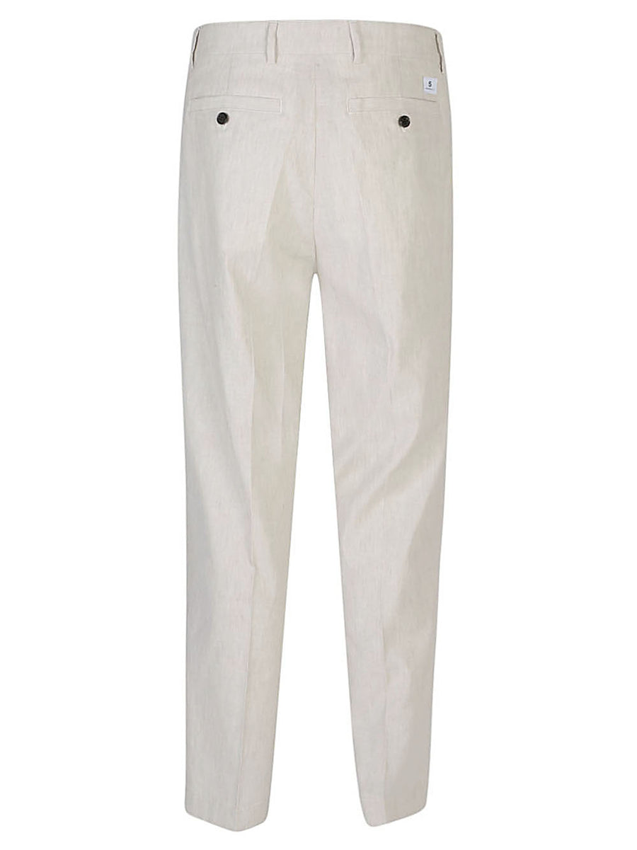 Department 5 Wide Leg Linen Cotton Elastane Blend Trousers For Men Breathable Lightweight Summer