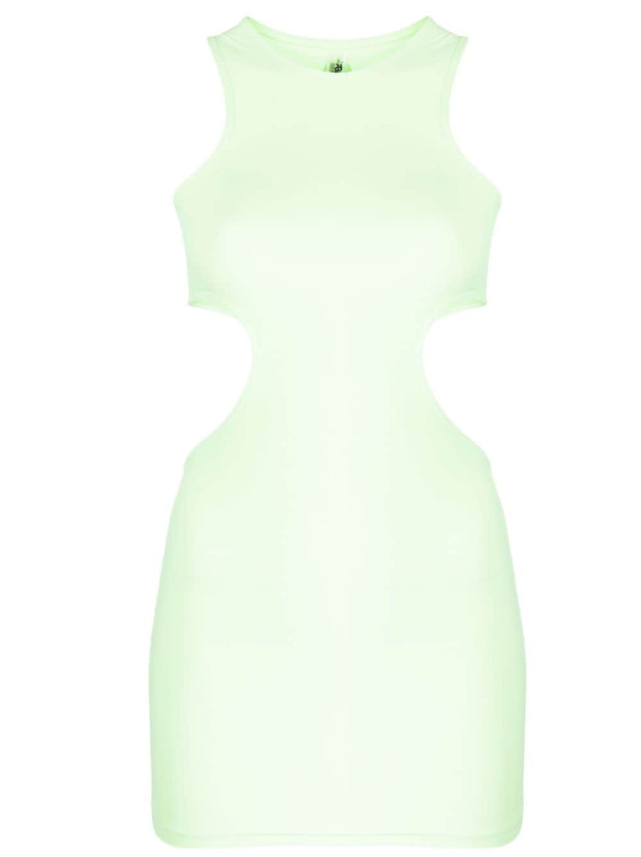 Reina Olga Cutout Detail Short Dress Mint Green Sleeveless Racerback For Women Chic Flattering Summer