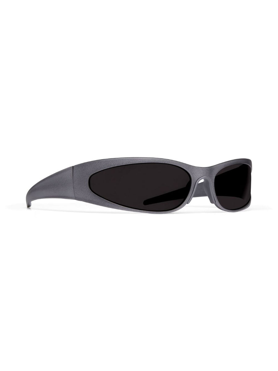 Balenciaga Oval Frame Sunglasses For Women With Premium Metal Frame And Dark Grey Lenses