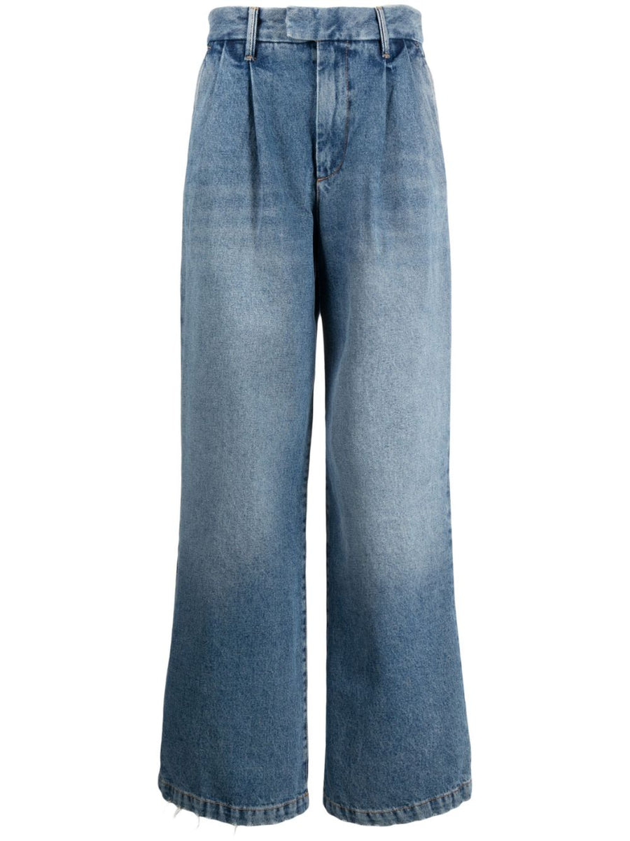 Armarium Denim Shorts Indigo Wash Mid Rise Wide Leg 100 Percent Cotton For Women Timeless Versatile Day To Night