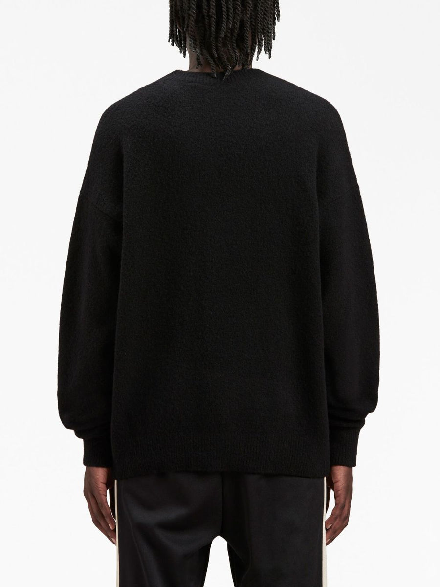 Palm Angels Basic Logo Merino Cashmere Knit Sweater for Men Premium Luxury Everyday Wear