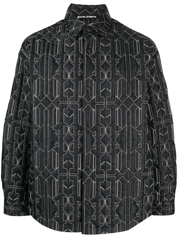 Palm Angels Monogram quilted overshirt