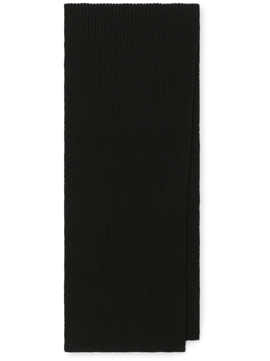 Dolce Gabbana Cashmere Scarf Fishermans Rib With DG Logo For Men Quiet Luxury Warmth And Style