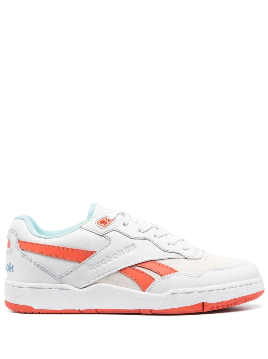 Reebok By Palm Angels BB4000 II Sneakers For Men Premium Calf Leather Upper With Bold Orange Accents