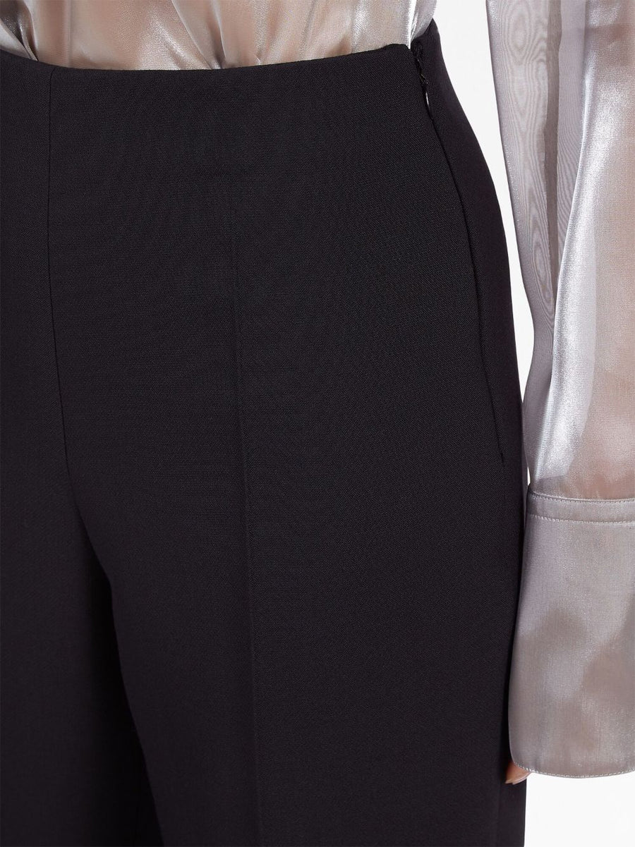 Ferragamo Wool Trousers For Women High Waist Tailored Virgin Wool Office Ready For Work