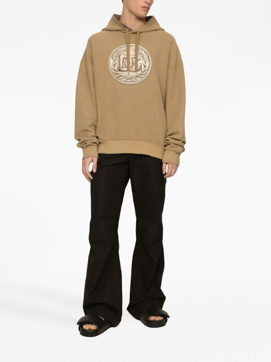 Dolce And Gabbana Cargo Trousers With Logo Plaque Black Cotton For Modern Men Premium