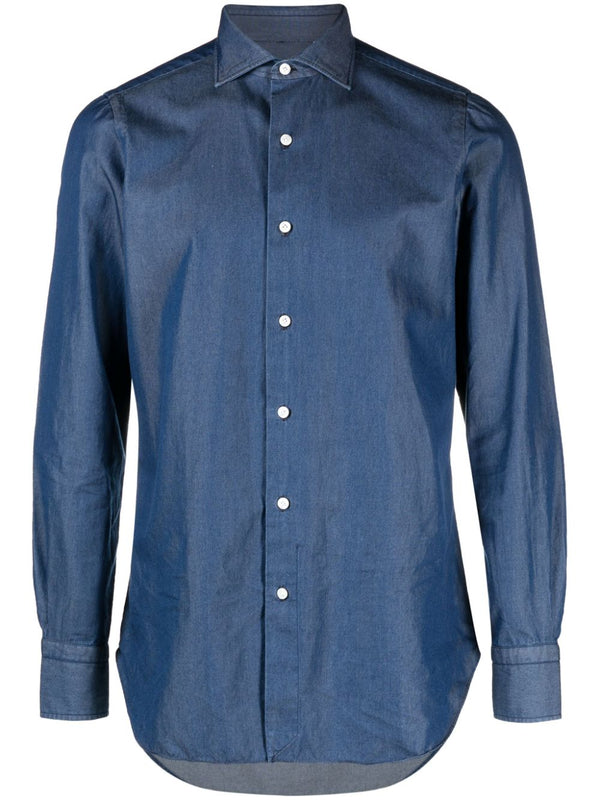 Finamore 1925 Napoli Regular fit denim shirt
