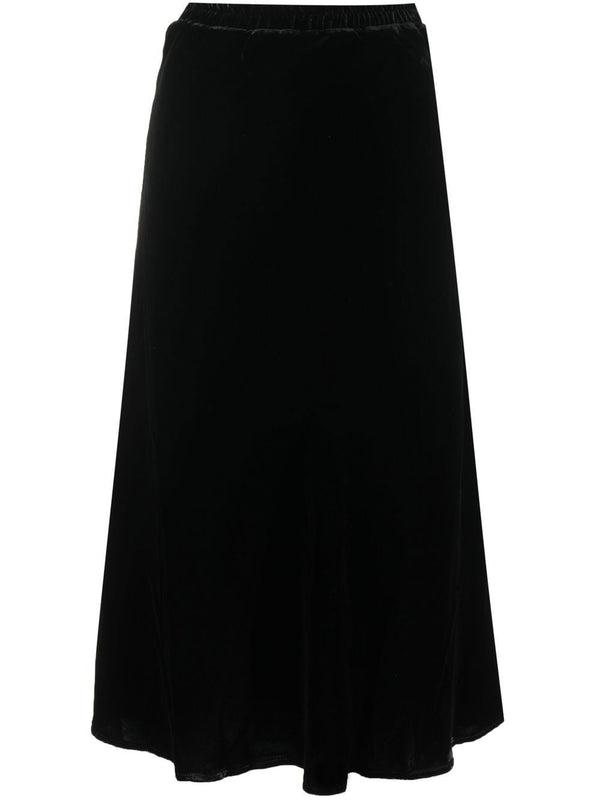 Gold Hawk Velvet long skirt