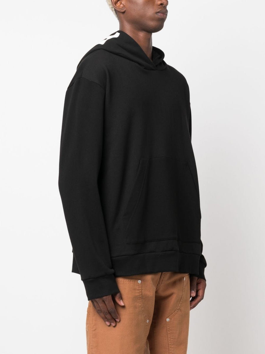 Peuterey Logo Cotton Hoodie For Men Premium Luxury Cotton Logo Print Hoodie Drop Shoulder Front Pocket