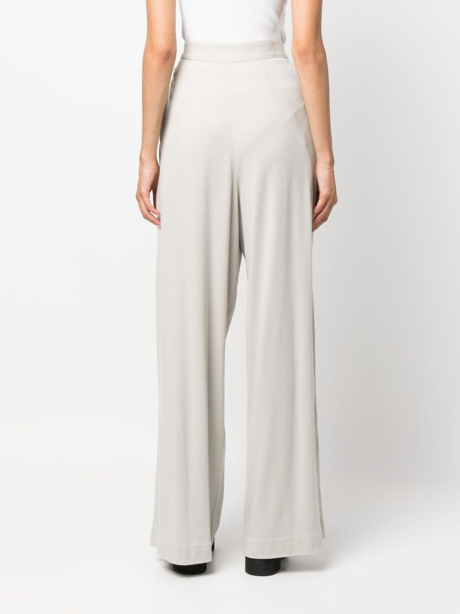 Fabiana Filippi Wide Leg Wool Trousers Womens Office Essential Pleated Tailoring Luxurious