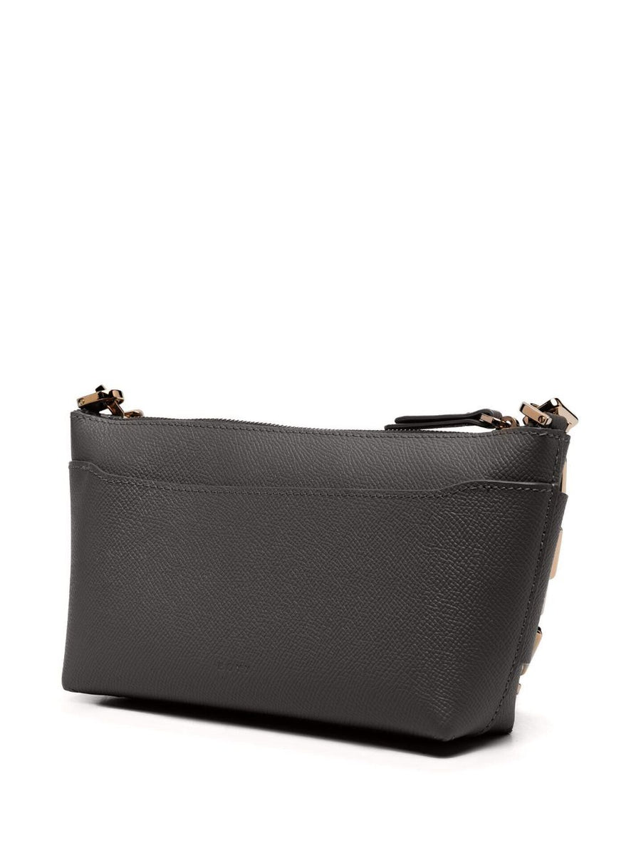 Boyy Bobby 18 Luxurious Calfskin Leather Clutch With Buckle Detail Detachable Chain Strap For Women