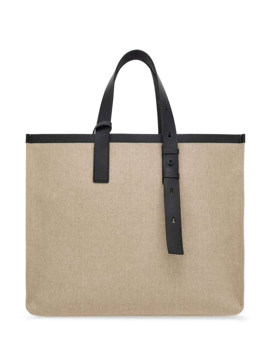 Ferragamo Logo Embossed Leather Tote Bag For Everyday Luxury And Professional Use