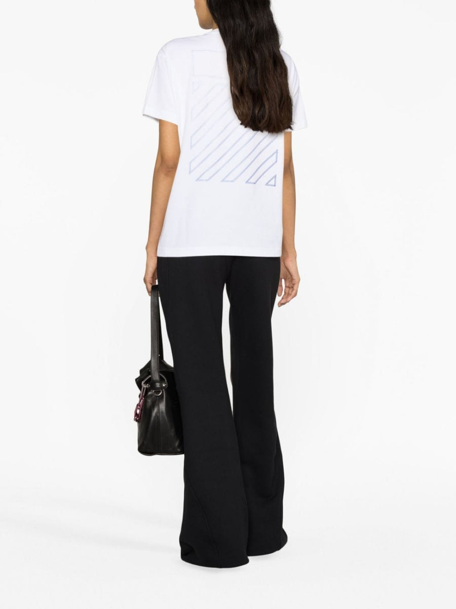 Off White Track Pants For Women With Piping Detail Cotton Black Sports Luxe Versatile
