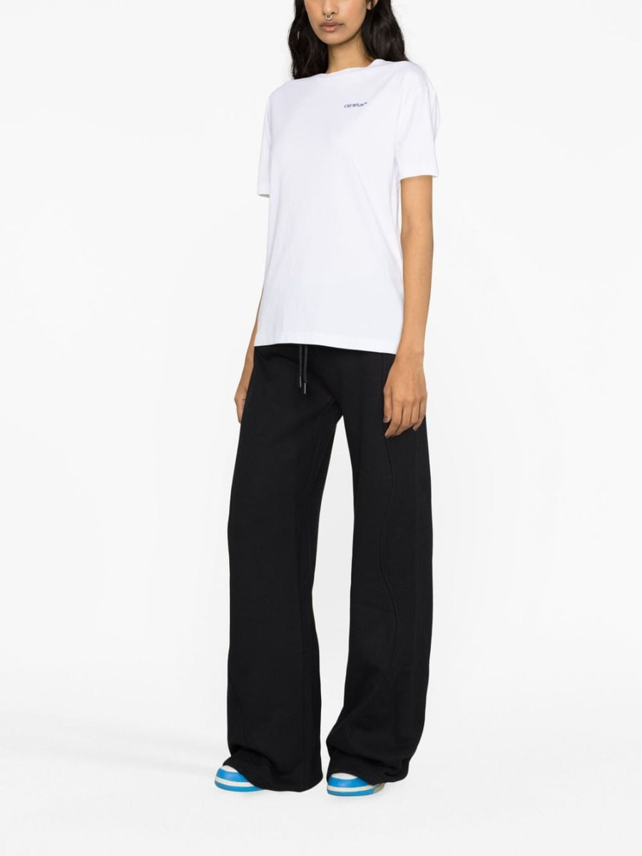 Off White Track Pants For Women With Piping Detail Cotton Black Sports Luxe Versatile