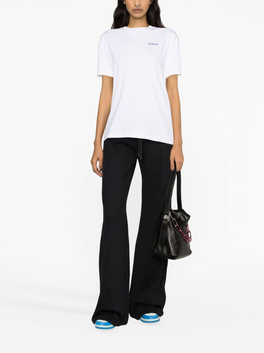 Off White Track Pants For Women With Piping Detail Cotton Black Sports Luxe Versatile