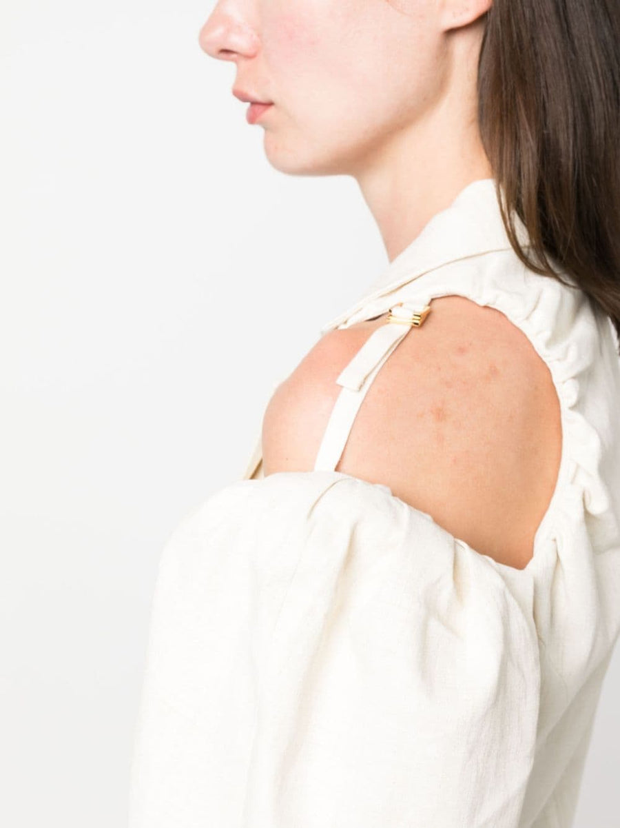 Jacquemus Linen Blazer La Veste Galliga Asymmetric Cut For Women With Quiet Luxury Appeal