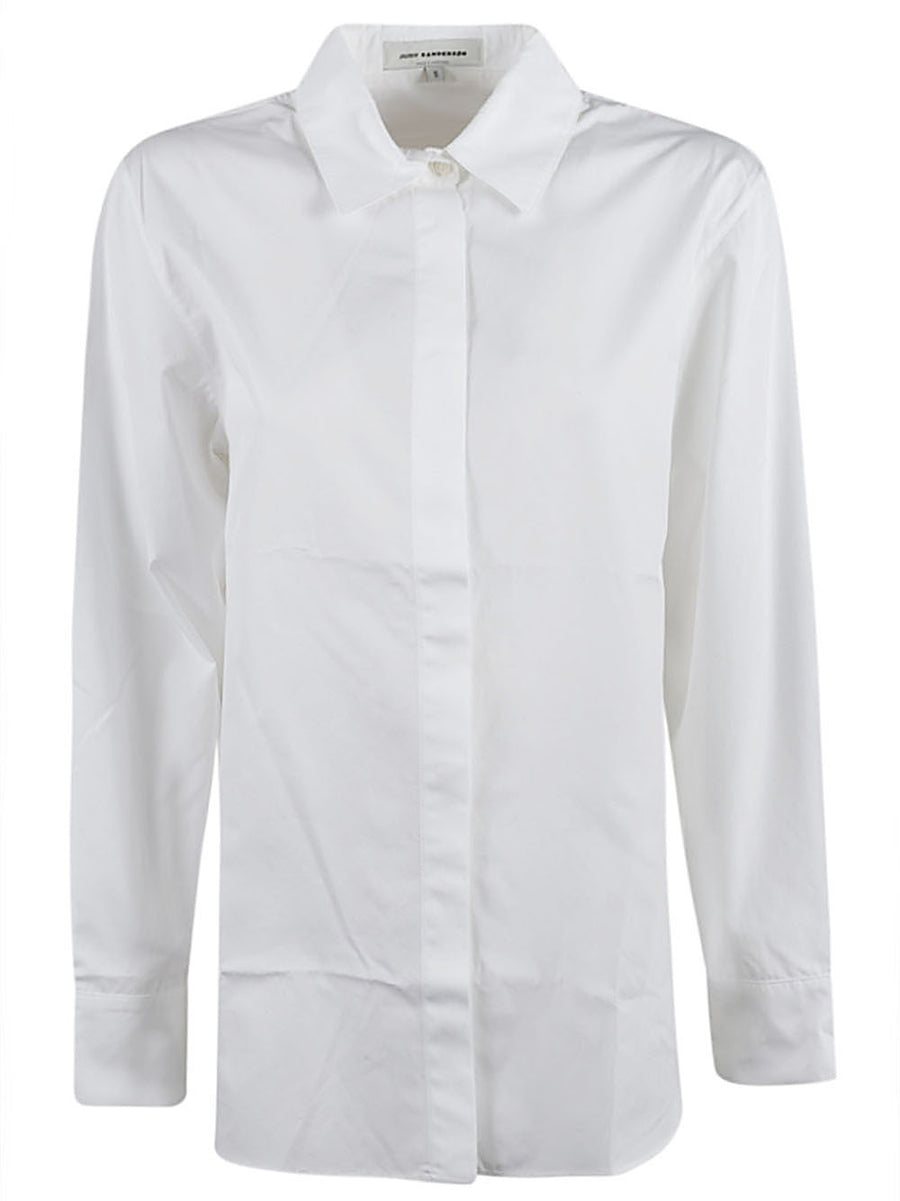 Judy Sanderson Womens Cotton Button Down Shirt Breathable One Hundred Percent Cotton Versatile From Work To Weekend