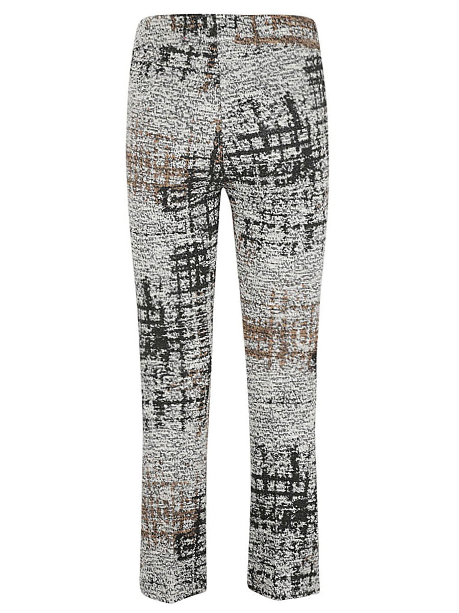 Avenue Montaigne Multicolor Cotton Blend Trousers For Women With Comfort And Versatility