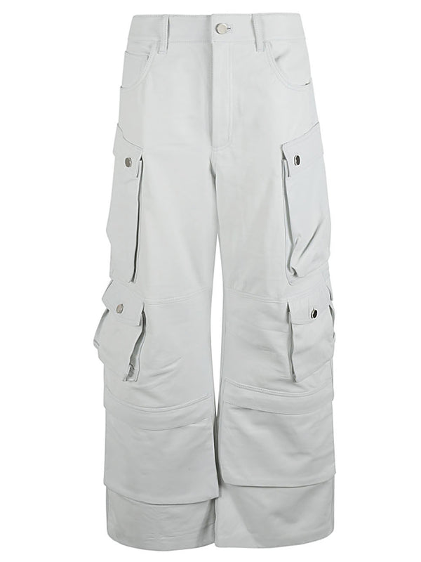 Fermas.Club Leather cargo pants