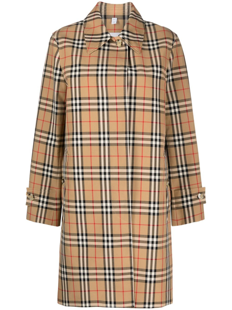 Burberry Plaid Check Jacket for Women Timeless Heritage Inspired Cotton Outerwear Everyday Refinement